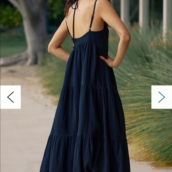 Anthropologie Dresses & Skirts - Harlow Tie-Front Maxi Dress Charlie Holiday, size M, black